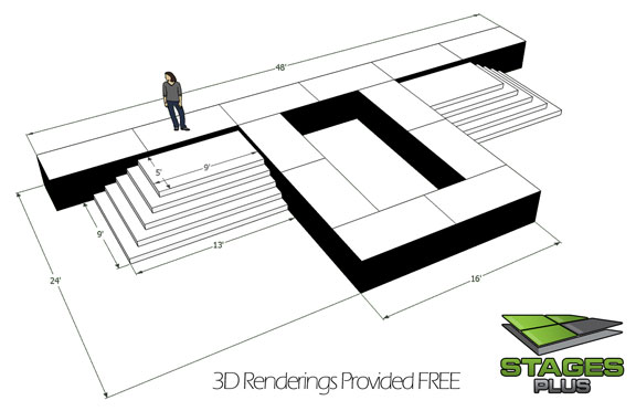 runway 3d rendering