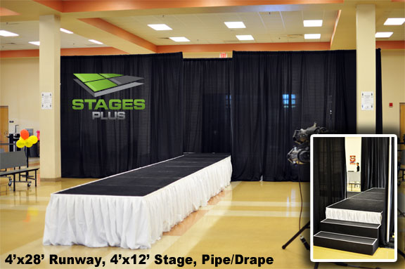 runway pipe drape