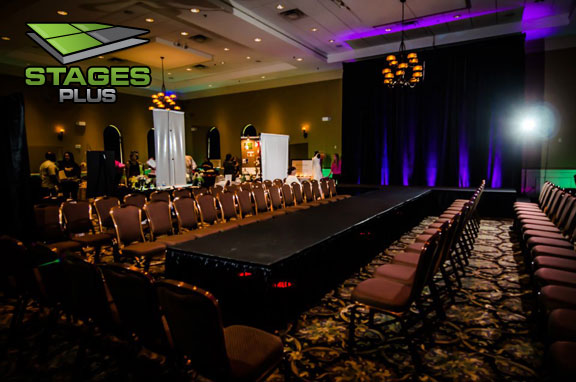 runway drape lighting