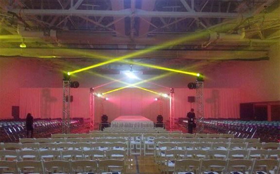 runway lighting sound truss