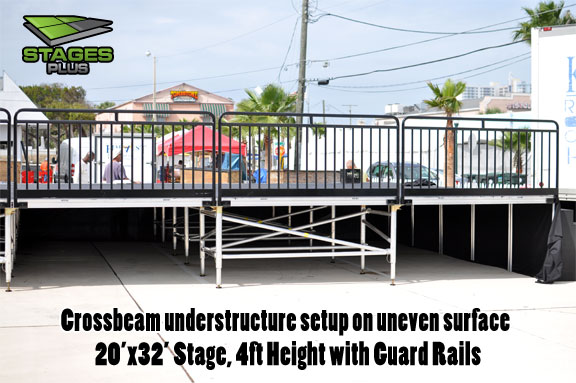 stage cross beam understructure