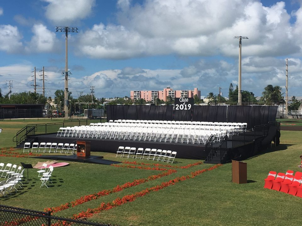 orlando graduation stage rentals