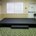 8x12' stage, 12" height